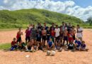 Crianças e adolescentes do projeto Semeando Vidas após atividade | Foto: Acervo do Projeto
